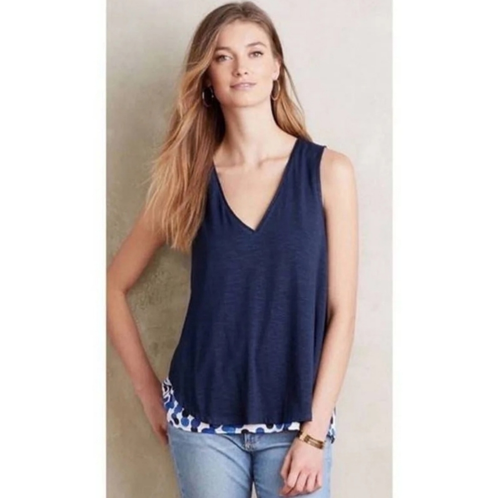 Anthropologie Deletta Polka Dot Tank